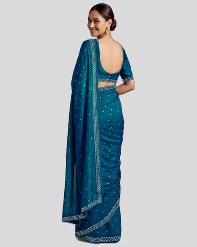 Icloth V19 Classical Fandy Chiffon Sarees — image 2
