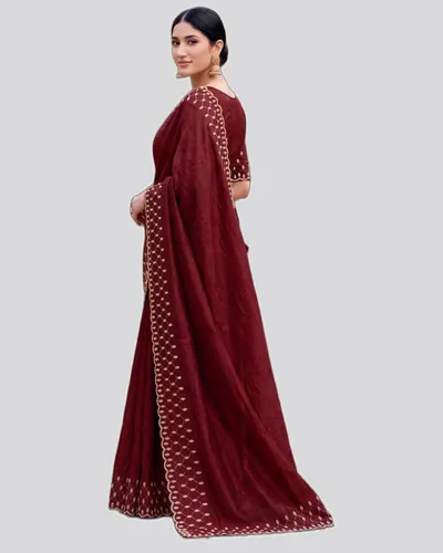 Icloth V19 Classical Fandy Chiffon Sarees — image 2