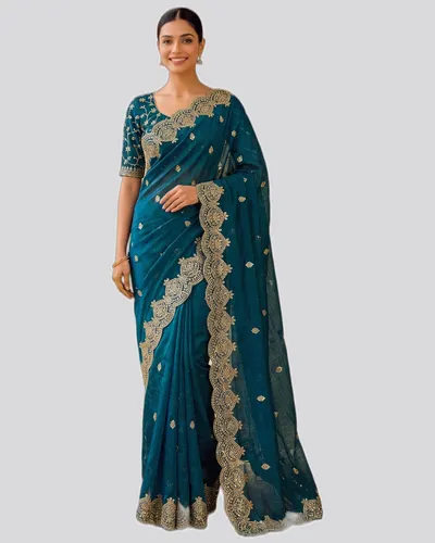 Icloth V19 Classical Fandy Chiffon Sarees