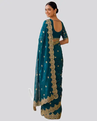 Icloth V19 Classical Fandy Chiffon Sarees — image 2