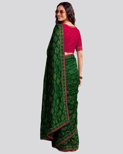 Icloth V19 Classical Fandy Chiffon Sarees — image 2