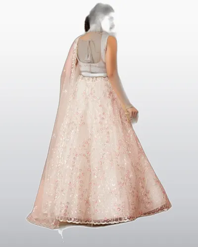 Premium Sequins Embroidery Net Heavy Work Lehengas — image 2