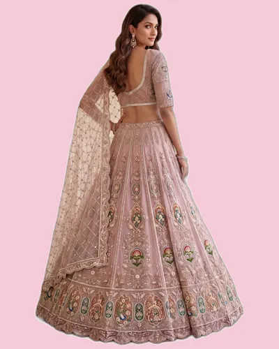 Partywear Net Lehenga Couture — image 3