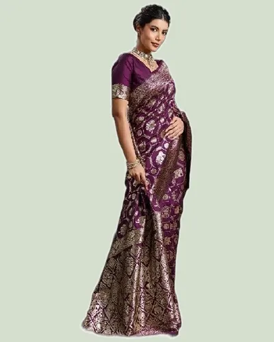 Rajwada Silk V2 Zari Work Sarees — image 5