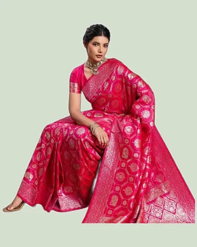 Rajwada Silk V2 Zari Work Sarees — image 4