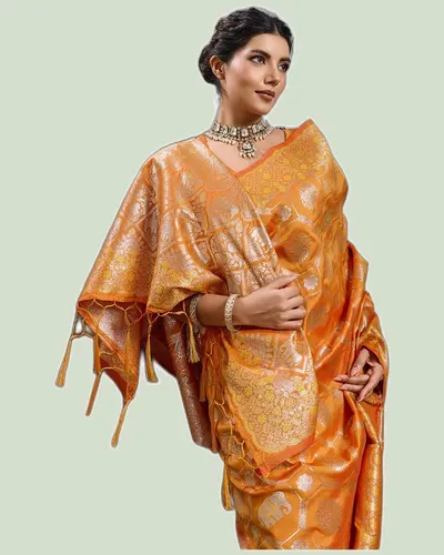 Rajwada Silk V2 Zari Work Sarees — image 3