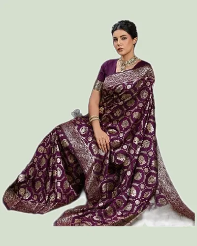 Rajwada Silk V2 Zari Work Sarees — image 4