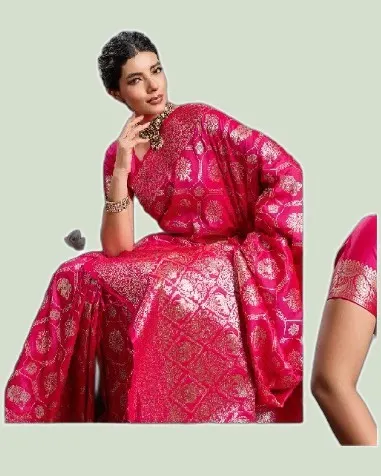 Rajwada Silk V2 Zari Work Sarees — image 6