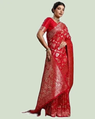 Rajwada Silk V2 Zari Work Sarees — image 4