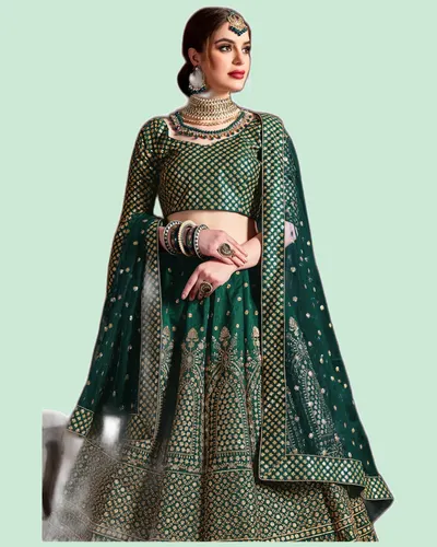 Wedding Royal Silk Lehenga Choli — image 6