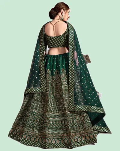 Wedding Royal Silk Lehenga Choli — image 4