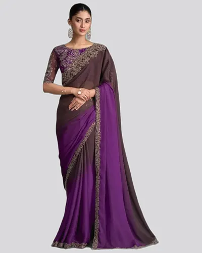 Sandlewood V17 Fancy Fabric Sarees