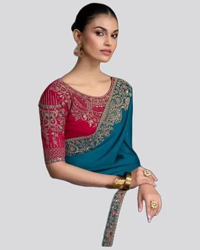 Sandlewood V17 Fancy Fabric Sarees — image 2
