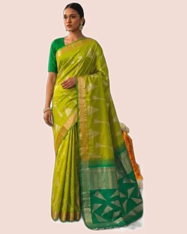 Kaira Soft Silk Traditional Zari Border Sarees — image 2