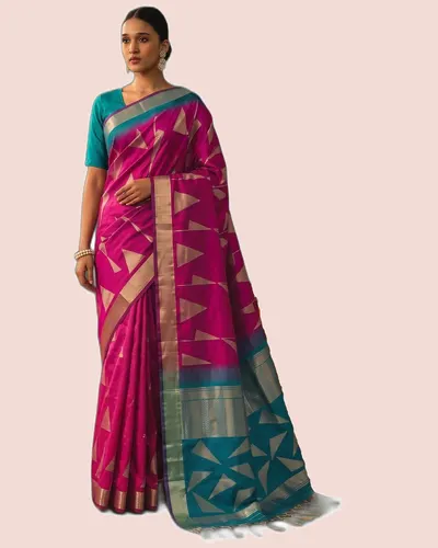Kaira Soft Silk Traditional Zari Border Sarees