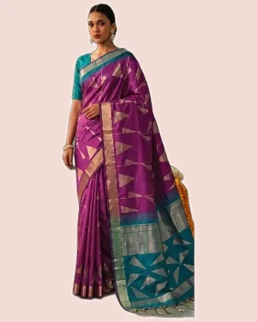 Kaira Soft Silk Traditional Zari Border Sarees — image 2