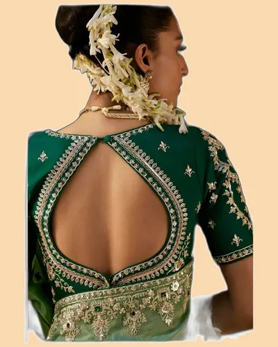 Gharana Modern Tradition Viscose Zari Tissue Sarees — image 3