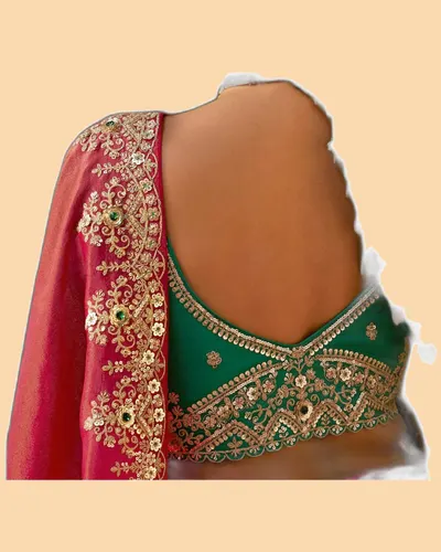 Gharana Modern Tradition Viscose Zari Tissue Sarees — image 4