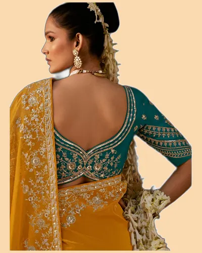 Gharana Modern Tradition Viscose Zari Tissue Sarees — image 3