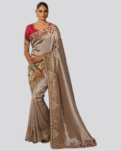 Elegant Fancy Fabric Designer Celebration Sarees