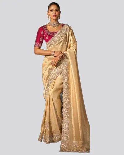 Elegant Fancy Fabric Designer Celebration Sarees