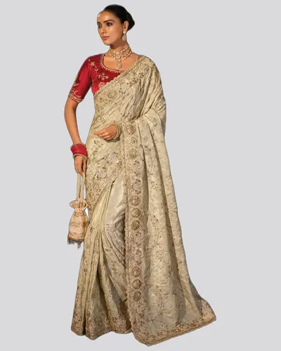 Elegant Fancy Fabric Designer Celebration Sarees