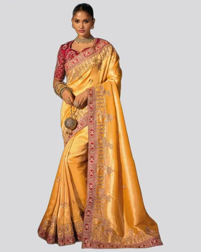 Elegant Fancy Fabric Designer Celebration Sarees