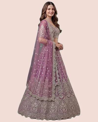 Regal Soft Net Heavy Embroidered Lehengas — image 4
