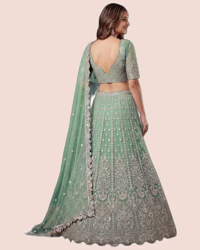 Regal Soft Net Heavy Embroidered Lehengas — image 4