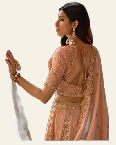 Vrindavan V75 Banarasi Premium Silk With Embroidered Designer Lehengas — image 2
