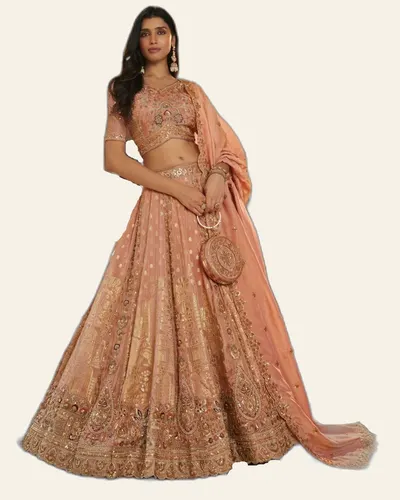 Vrindavan V75 Banarasi Premium Silk With Embroidered Designer Lehengas