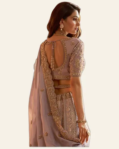 Vrindavan V75 Banarasi Premium Silk With Embroidered Designer Lehengas — image 2