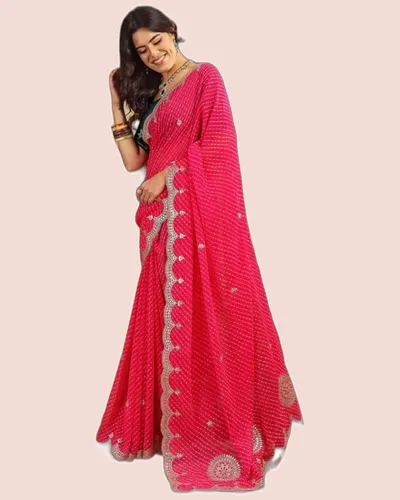 Heavy Gotta C-Pallu Leheriya Sarees