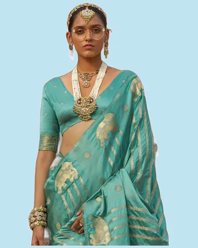 Gaj-Gamini Satin Silk Festival Sarees — image 2