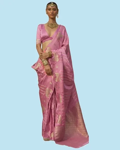 Gaj-Gamini Satin Silk Festival Sarees — image 3