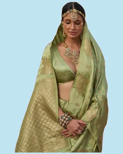 Gaj-Gamini Satin Silk Festival Sarees — image 2