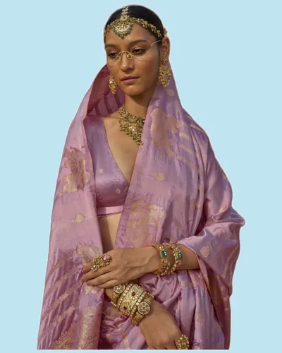 Gaj-Gamini Satin Silk Festival Sarees — image 2