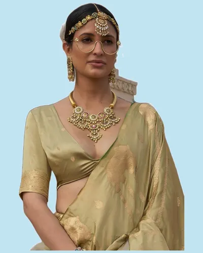 Gaj-Gamini Satin Silk Festival Sarees — image 3