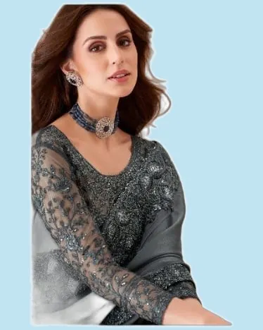 Moti Fancy Fabric Designer Border Sarees — image 2