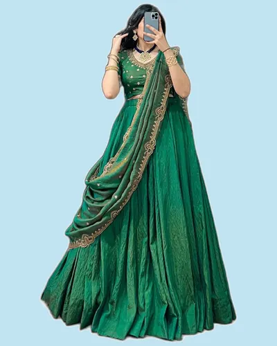 Embroidery Work NC Silk Regular Lehengas — image 4