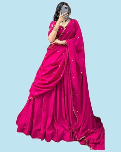 Embroidery Work NC Silk Regular Lehengas — image 4