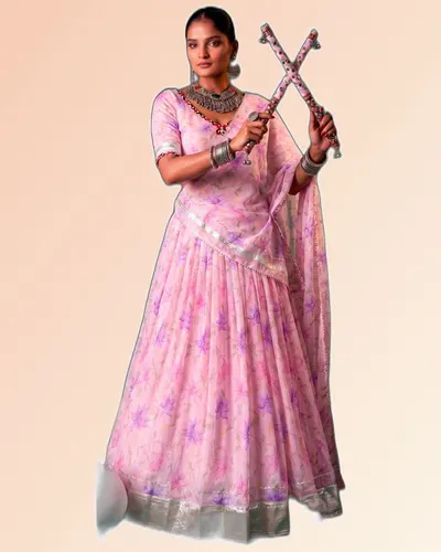 Navratri Celebration Tabby Silk Lehenga Collection — image 2
