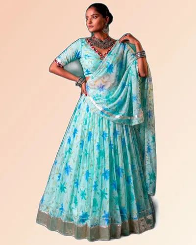 Navratri Celebration Tabby Silk Lehenga Collection — image 4