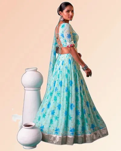 Navratri Celebration Tabby Silk Lehenga Collection — image 3