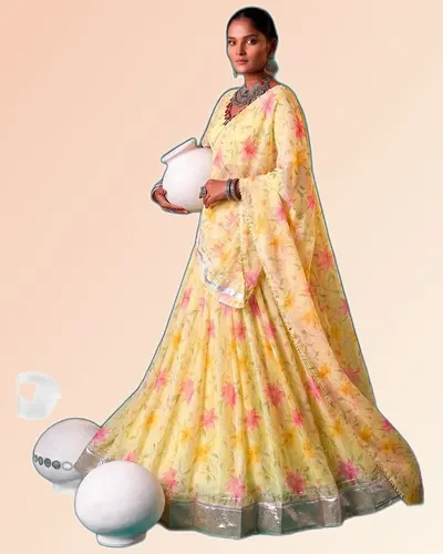 Navratri Celebration Tabby Silk Lehenga Collection — image 3