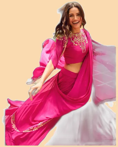 Gauhar Embroidered Georgette Jacket Style Designer Dresses — image 5