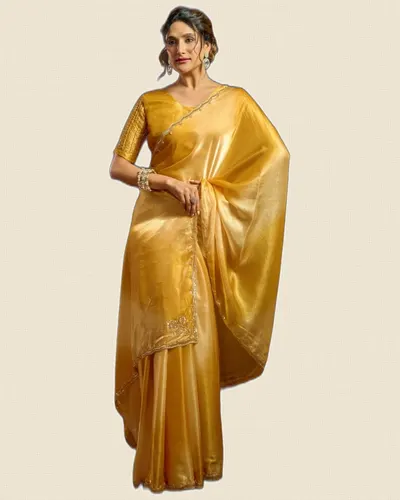 Sudha Fendy Satin Digital Print Sarees — image 2