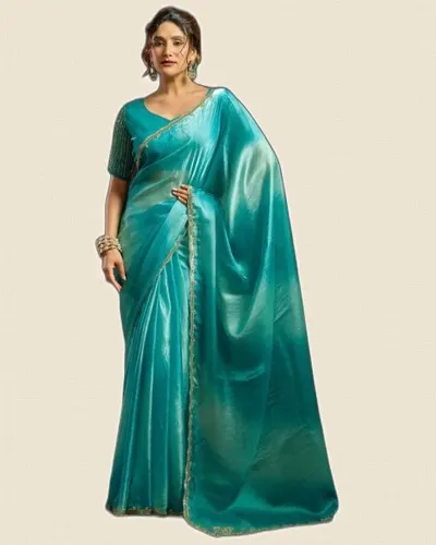 Sudha Fendy Satin Digital Print Sarees