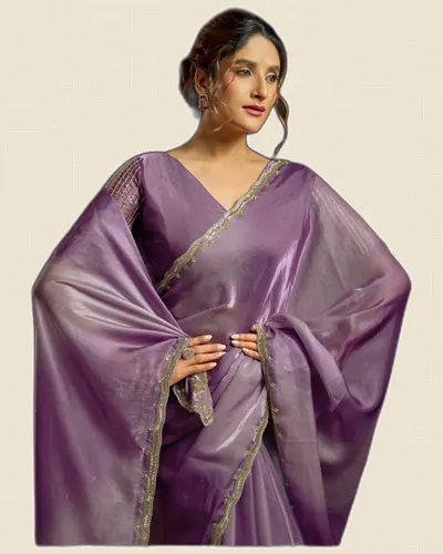 Sudha Fendy Satin Digital Print Sarees — image 2
