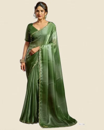 Sudha Fendy Satin Digital Print Sarees
